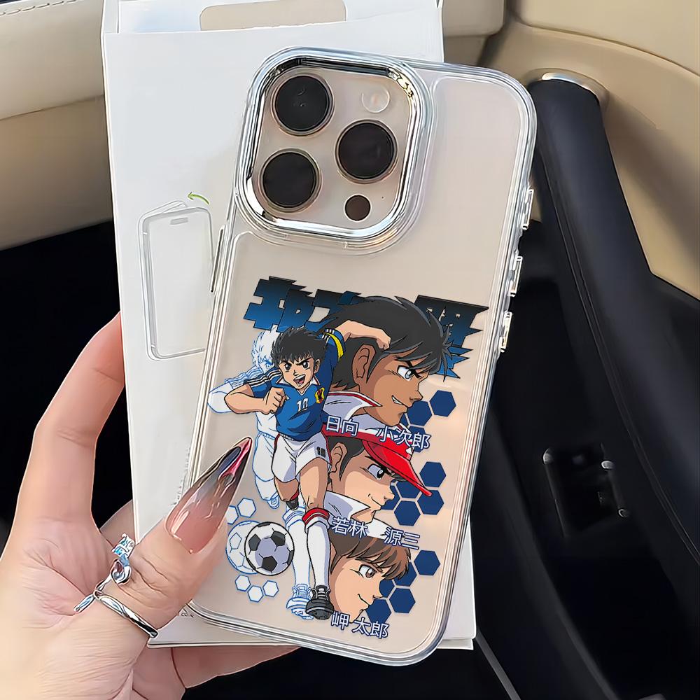 Чехол для телефона C-Captain Tsubasa для iPhone 17 16e 16 15 14 13 12 11 mini Pro Max X XR XSMAX 8 7 Air Plus Прозрачный Мягкий Чехол