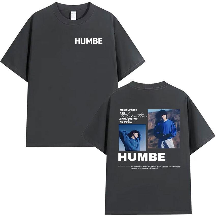 Singer Humbe Dueno Del Cielo Tour 2026 Graphic TShirt Mens Hip Hop Pop Fans Fashion Oversized Cotton T Shirt Gothic Streetwear
