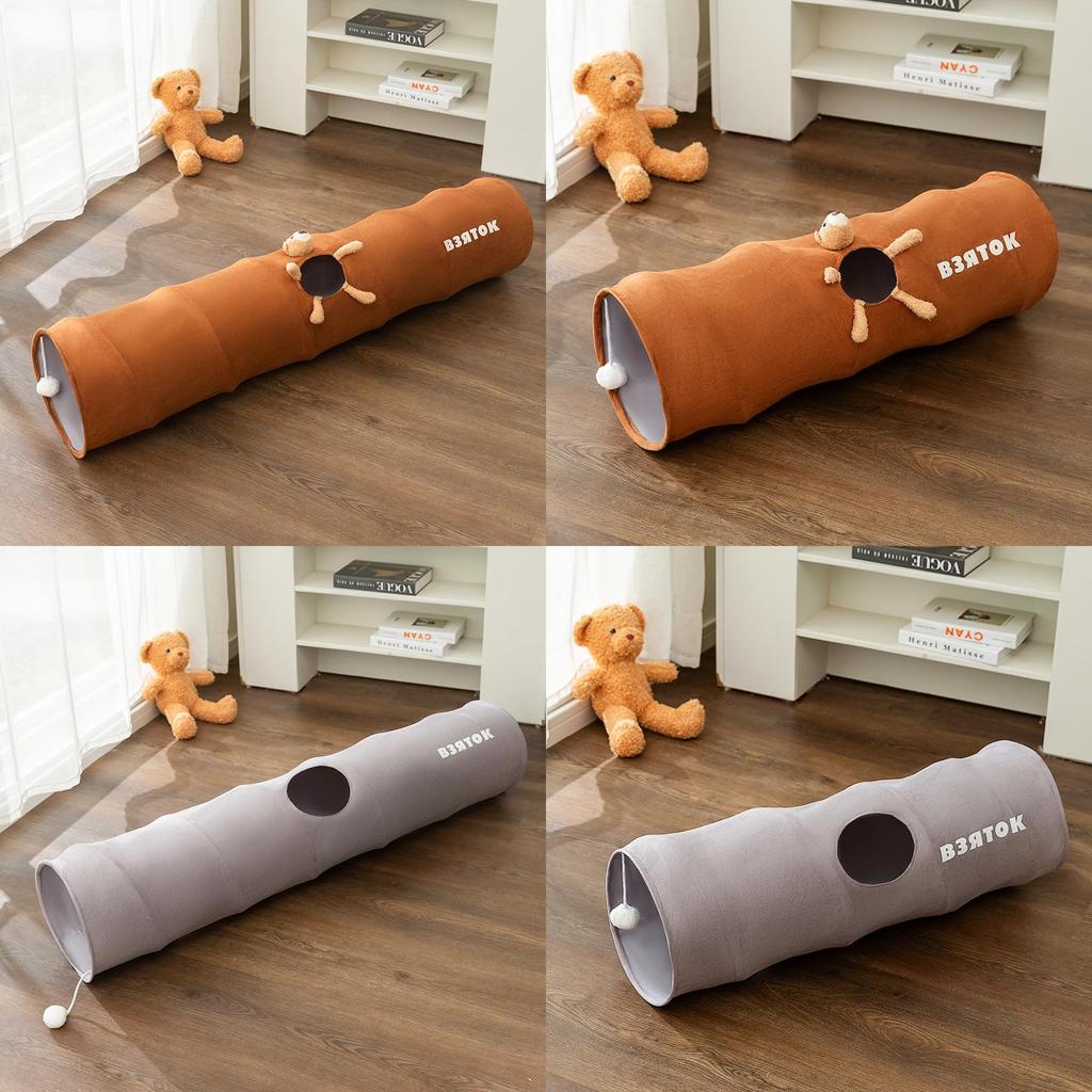 Pet Cat Tunnel Toy With Foldable Design For Indoor Play And Enrichment