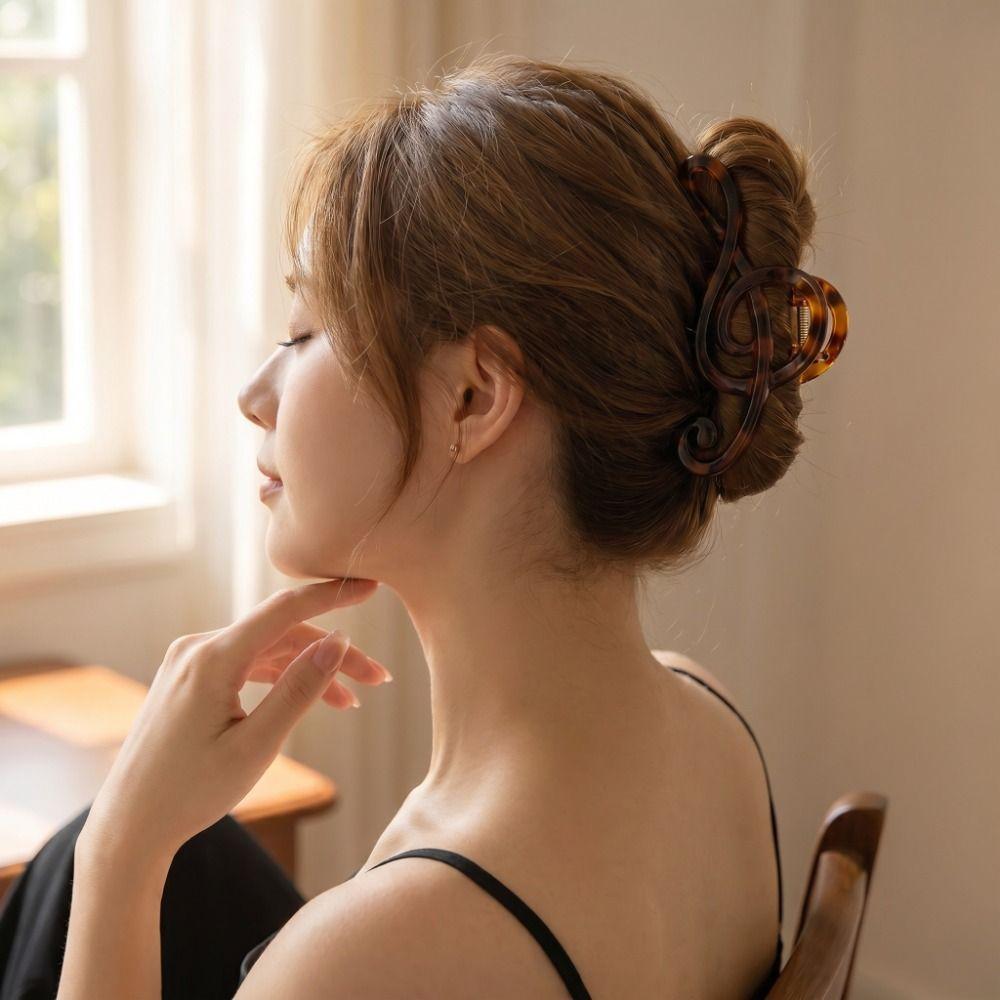 Hairpin Mobiu Hair Clip Non-Slip Large Size Shark Clip Creative Musical Note Hair Claw Headwear