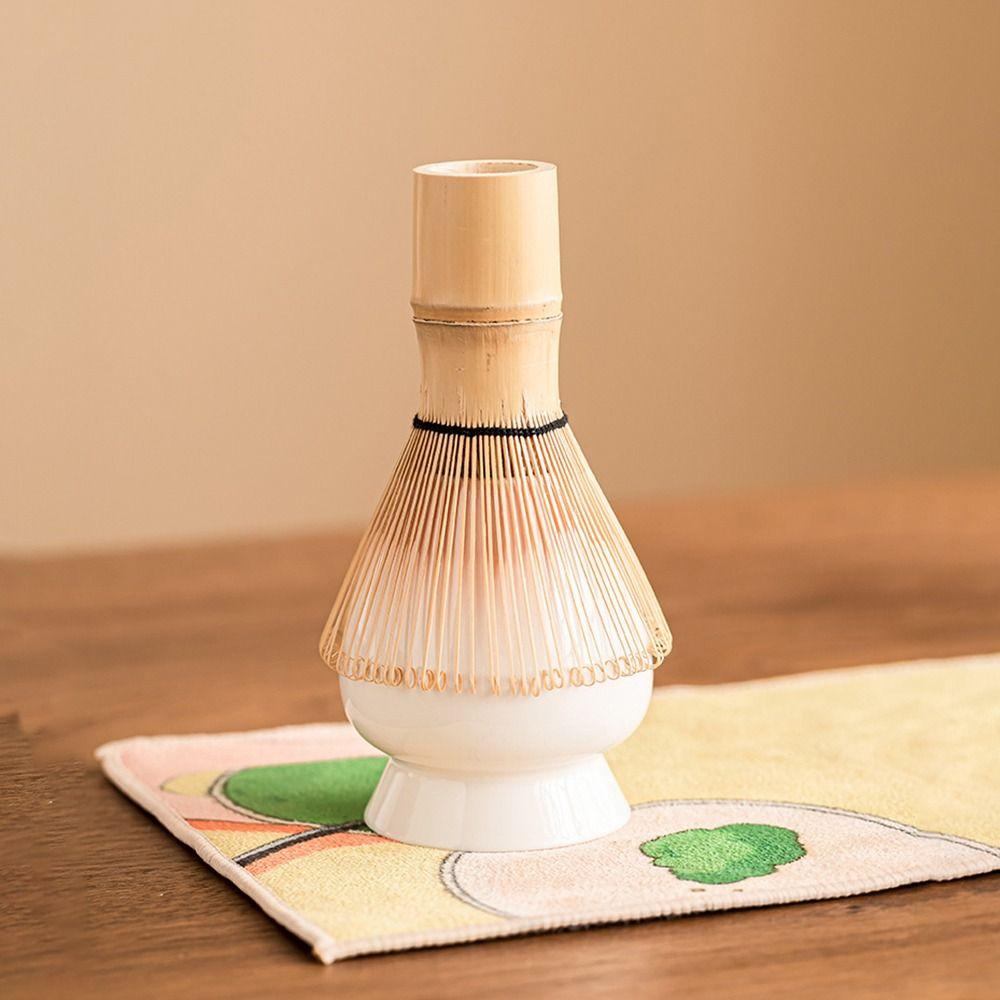 4PCS Food Grade Japanese Matcha Tea Set Bamboo Ceramic Japanese Chasen Matcha Whisk Stirring