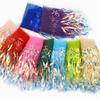 10 Yards Sequin Fabric Mesh Fringe Trim 6 Inches Tassel Fringe Lace Trim Ribbon  Home Accessory