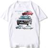 Retro Germany EUDM - E34 M5 Tshirts Summer Men Short Sleeve Old Legend E30 M3 Classic Car T-Shirt Boy Casual Tops Man White Tees