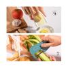 Kitchen Gadgets 5 Pieces Space Saving Kitchen Accessories Cheese Grater, Bottle Opener, Fruit/vegetable Peeler (blue)