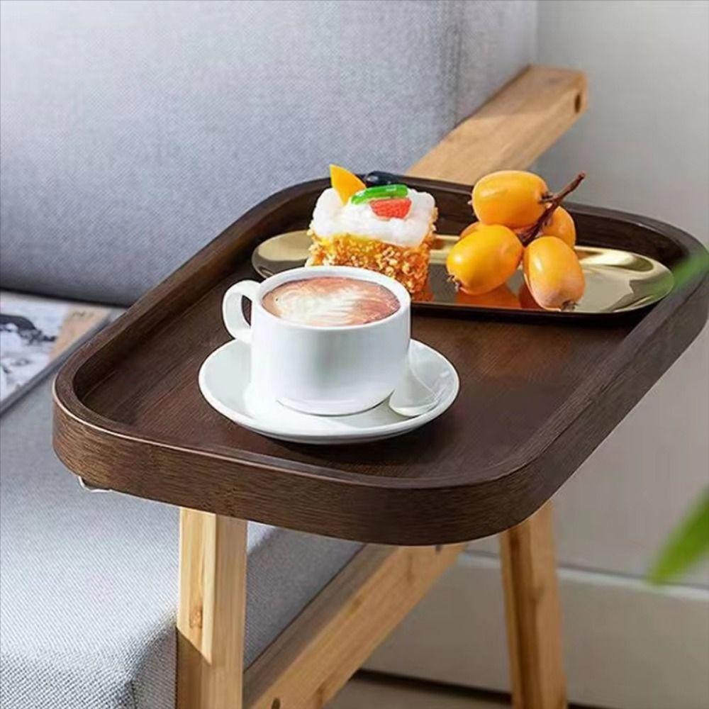 Clamp on Bathtub Side Tray Non-slip Small Side Table College Dorm Room