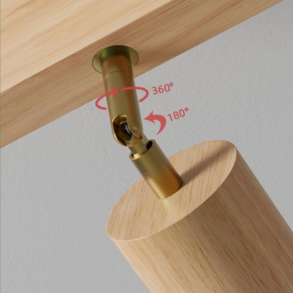 Светодиодный потолочный светильник Nordic Wooden, потолочный прожектор, светодиодные светильники на рельсах для гостиной, спальни, кухни, ресторана, украшения