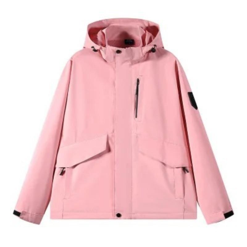 Spring and Autumn New Outdoor Jacket Men's and Women's Same Hooded Windproof Mountaineering Jacket Autumn Men's