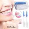 160pcs/box Gum Massage Dental Floss Pick Tooth Gap Teeth Cleaner Silicagel Interdental brush  Unisex