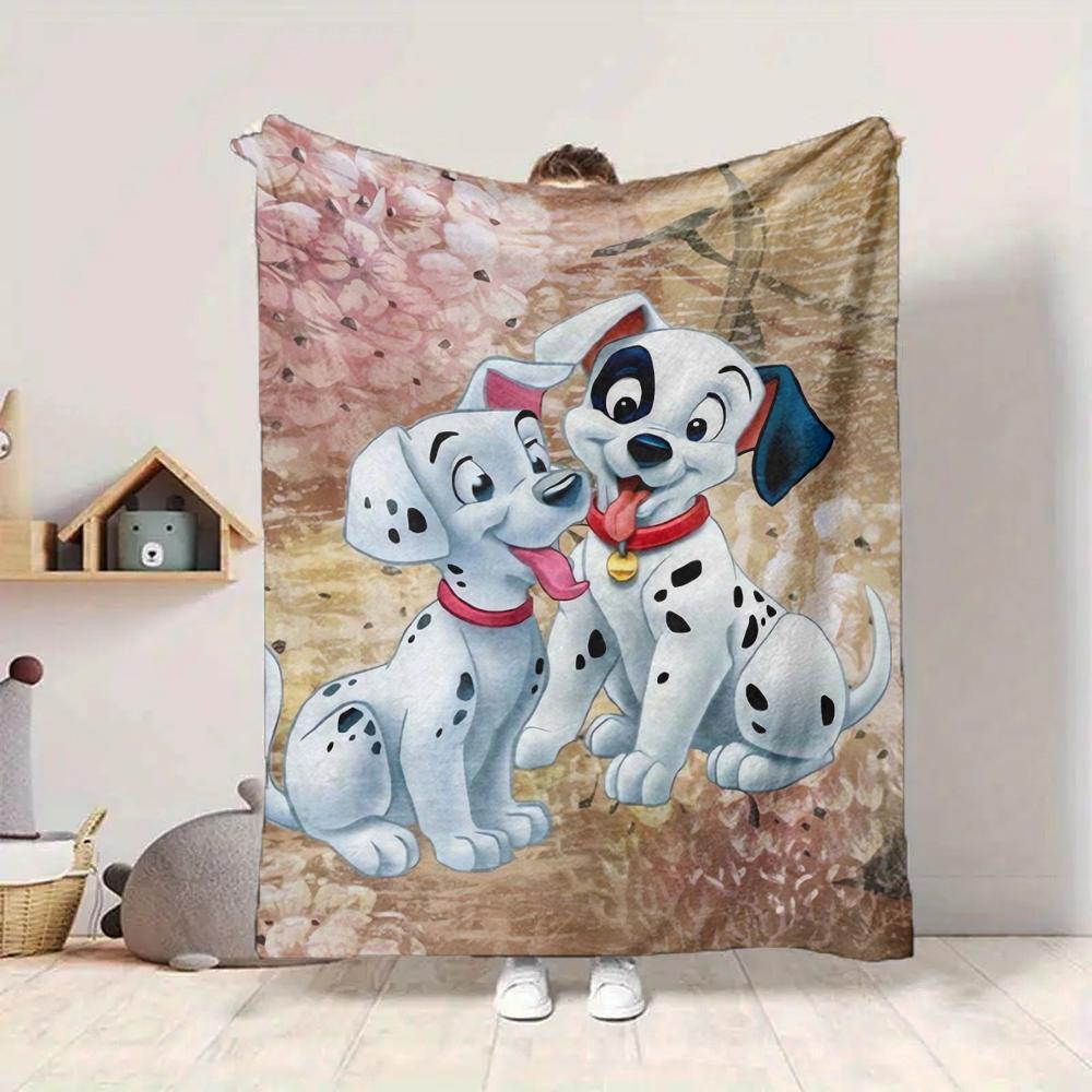 1Pc Dalmatian Puppies Friendship Blanket Soft And Comfortable Casual Warm Camping Travel Christmas Halloween Xmas Gift M924207