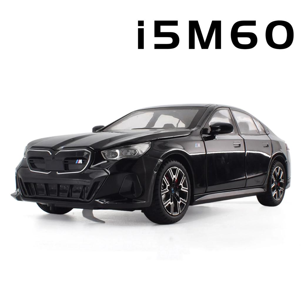 1:24 Scale I5M60 M8 Sports Car Model Toy Diecast Metal Sound Light Shock Absorption Doors Opened Vehicle Models for Children
