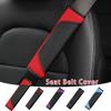Luxury Car Seat Belt Cover Carbon Fiber Leather Universal Auto Seat Belt Decor Covers Shoulder Pad Car Interior Accessories