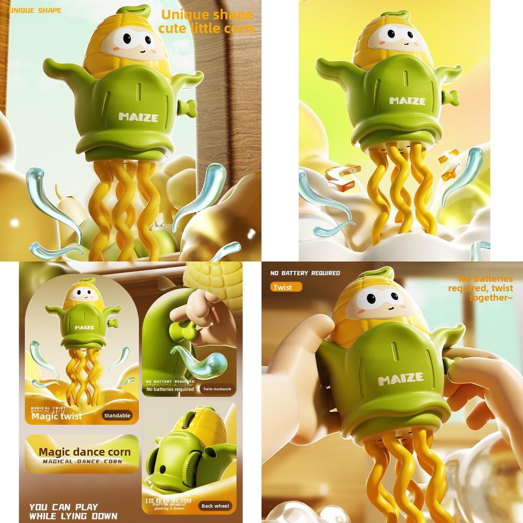 Пластиковая игрушка «Крути и танцуй кукурузный осьминог» для малышей, учащихся ходить, с интерактивными функциями для раннего развития