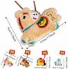 Portable Cartoon Pony Good Luck Funny Horse Keychain New Year Gift Keyring Horse Year Pendant Key Decor