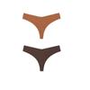 2Pcs/Lot Women Sexy Ice Silk Panties Low-waist No Trace Underwear Thong Female G String Breathable Lingerie Temptation Intimates