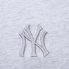 MLB Однотонная футболка унисекс с круглым вырезом и коротким рукавом Светло-серый 3ATSEC423-1