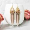 Этнический стиль ручной работы ретро богемный бахрома серьги женские отпуск стиль индивидуальный темперамент серьги украшения для ушей