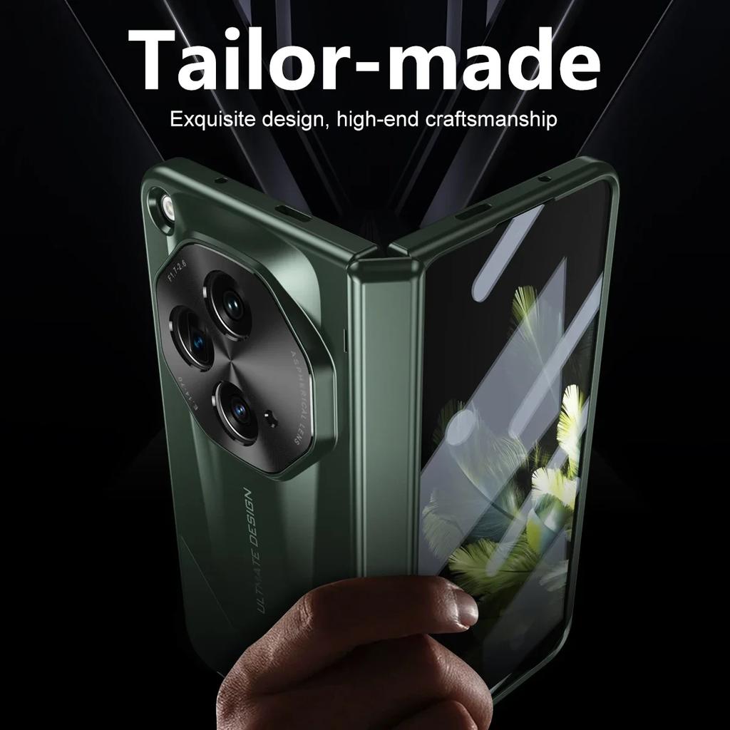 Для oneplus open аксессуары для телефонов чехол из стеклянной пленки для one plus open противоударный матовый складной чехол для всего тела