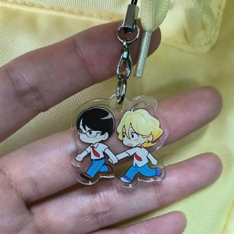 Аниме Doukyuusei Кусакабэ Хикару Садзё Рихито Косплей Брелок Акриловый Подвеска Цепочка для Телефона Брелок Аксессуар Украшения