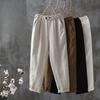 Cotton Linen Women Pants Casual High Waisted Thin Pants Elegant Loose Long Harem Pants Plus Size Women's Clothing