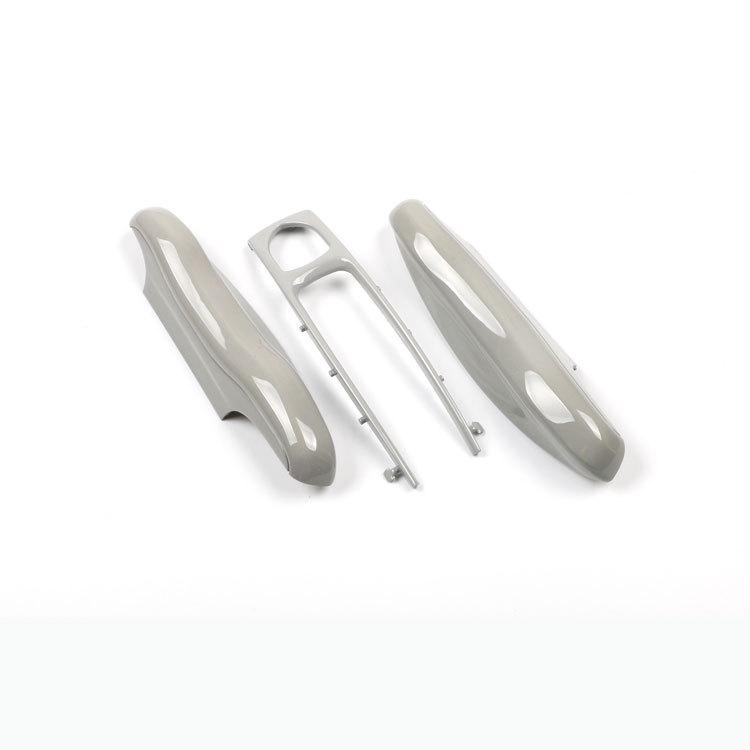 Fits Porsche Key Shell: New Cayenne, Macan, Panamera, 718, Taycan - Ice Raspberry Pink Matte Gray Solid Color