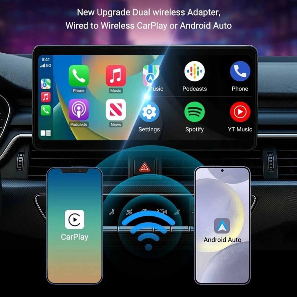 2 In 1 Wireless Car/play Adapter Android Auto Adapter