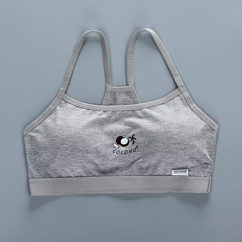 Подростковое нижнее белье для девочек, кружевной беспроводной тренировочный бюстгальтер для девочек 8-14 лет