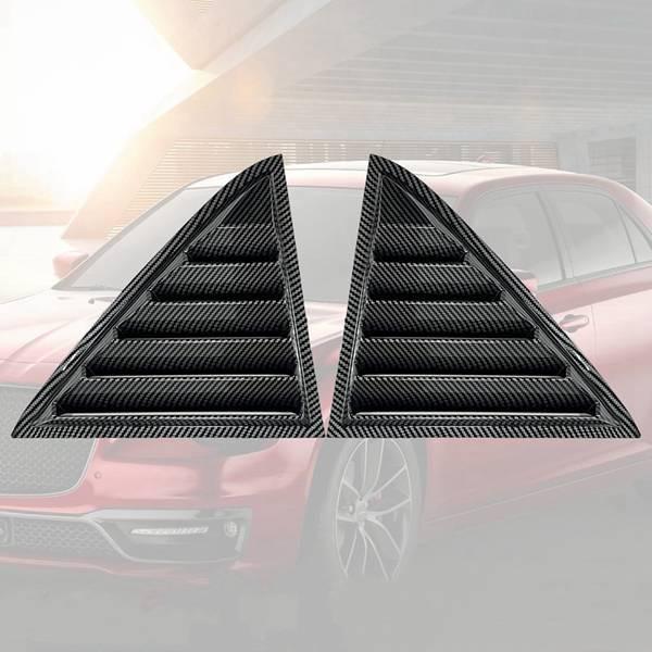 1 Pair ABS Carbon Fiber Window Louver Cover for Chrysler