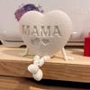 Подвижная фигурка Сердечная Мама с подвижными суставами и шарнирными ступнями 3D Пластиковая скульптура Подарок на День Матери/День Рождения Домашний Офис Де