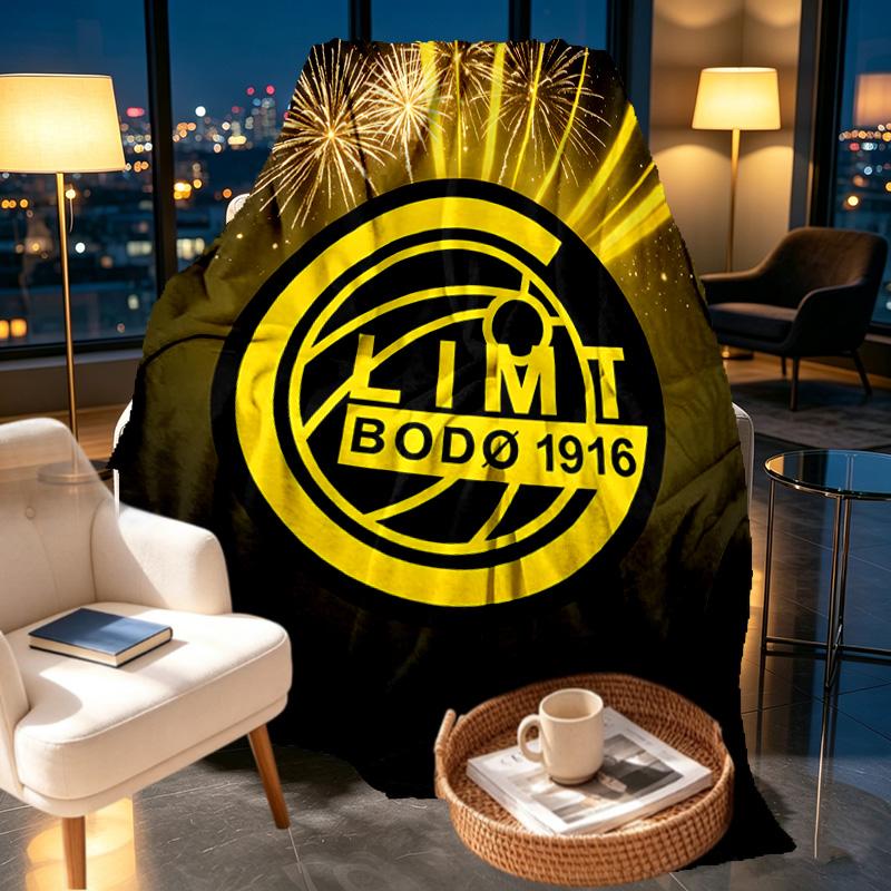 FK BodoGlimt Print Blanket - Soft & Comfortable, for Bedroom, Travel, Sofa, Home Decoration - Birthday Christmas Gift for Friend