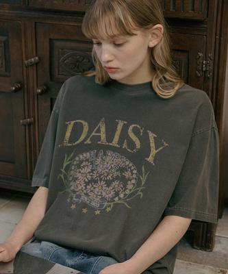 CPGN STUDIO Футболка с коротким рукавом Daisy Pigment Дымчато-черный