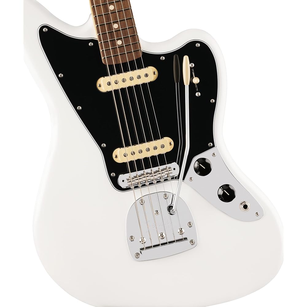 Fender Fender Электрогитара Player II Jaguar®, Накладка из палисандра, Полярный белый с мягким чехлом