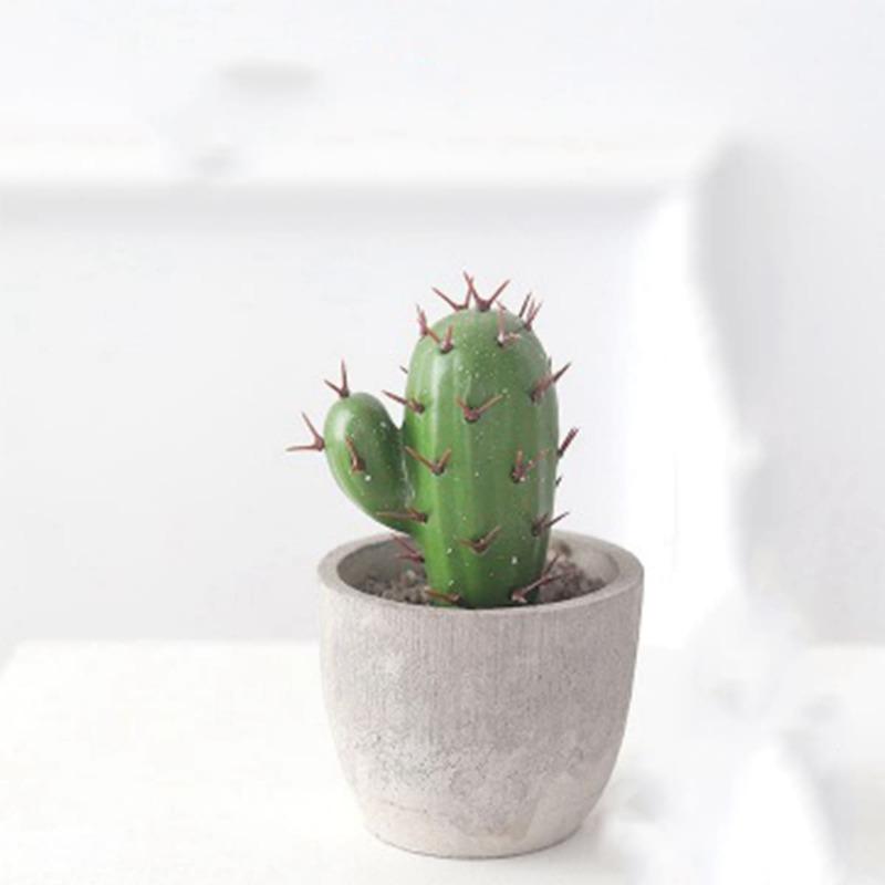 1 Pc Cactus Pot Bonsai Plant Living Room Home Decoration Fake Flower Artificial Plants Plastic Cactus Ball Desktop Decorations