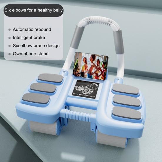 Ролик для пресса с автоматической поддержкой локтя и отскоком для мужчин и женщин