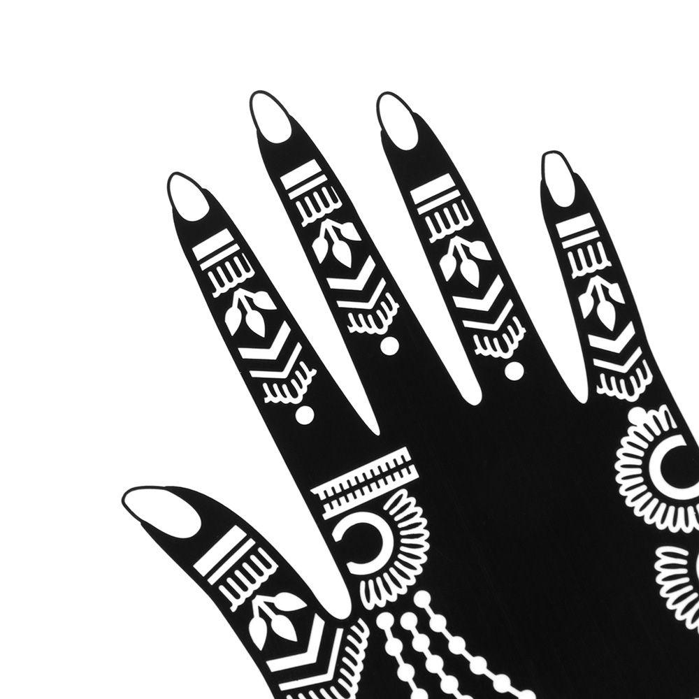 Mehndi Indian Style Beauty Tattoo Stencils Henna Template Sticker Temporary Hand Decal DIY Body Art