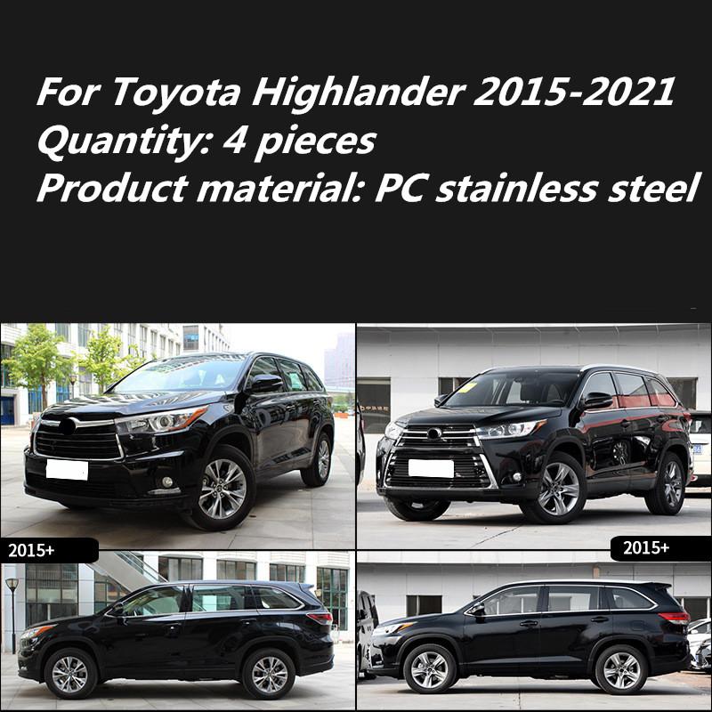 Для Toyota Highlander 2015 2016 2017 2018 2019 2020 2025 Аксессуары Ветровики Козырек Дождевик Дефлекторы Вентиляционные Накладки на Двери