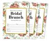 Inkdotpot 30A FloralA Fill-In Style Bridal Shower Invitations Wedding Blank