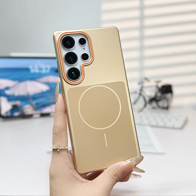 Ультратонкий металлический цвет для чехла Magsafe для Samsung Galaxy S26 S25 S24 S23 FE Plus Ultra Матовый Ударопрочный Магнитный Чехол Capa