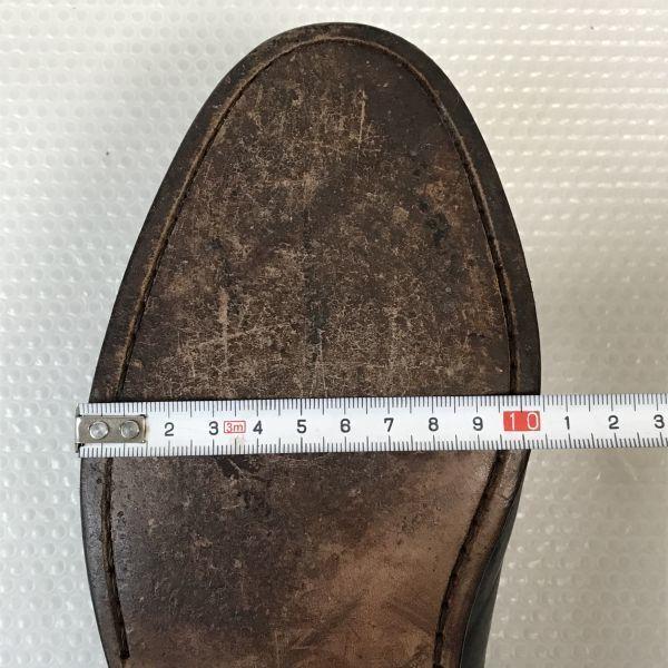 Bostonian Leather Straight Tip Shoes [9.5M/27.5/Brown] Vintage Dress(USED)