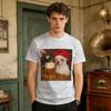 Sad Dog Drinking Beer Funny Chihuahua Meme TShirt Unisexs Streetwear TShirts Summer Breathable Popular Tees Plus Size Tops