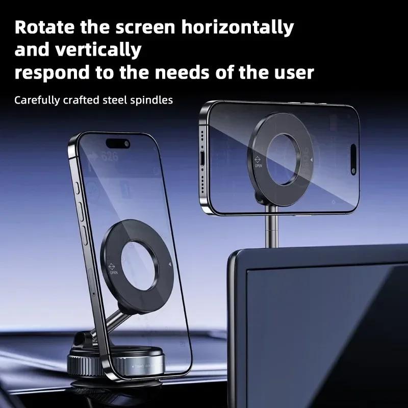 New Foldable Vacuum Adsorption Magnetic Car Phone Holder  Suction Cup Dedicated Navigation Phone Holder%#%#%#%#
