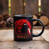 Personalized Black Cat Mug Ceramic Coffee Mug Double-Sided Printing Tea Cup Halloween Novelty Drinkware for Cat Lovers