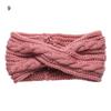 Новый полиэстеровый зимний теплый шерстяной тюрбан эластичная повязка на голову вязаная крючком повязка на голову