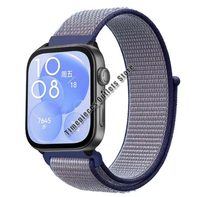 Нейлоновый ремешок-петля для Huawei Watch Fit 3 Sport, дышащий сменный браслет, браслет для Huawei Watch Fit 3, аксессуары для ремня