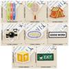 8 Pcs Sew On/Iron On Patches Camera Embroidered Patches Tennis Racket Sewing Patches Applique for Backpacks Decorations