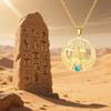 Dreamtime Древний Египет Бог Анх Анубис Кулон Ожерелье с Синим Цирконом Глаз Гора Египет Украшения Подарки для Женщин Мужчин