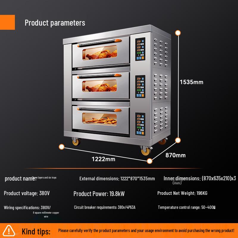 Kelaiheng Commercial Electric Oven for Cake, Bread, & Pizza Baking