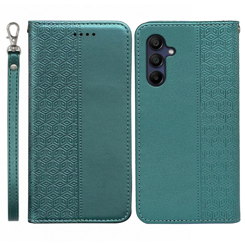 For Samsung Galaxy A36 5G/A56 5G Wallet Phone Case Strong Magnetic Checkered Pattern Imprint Leather Flip Cover
