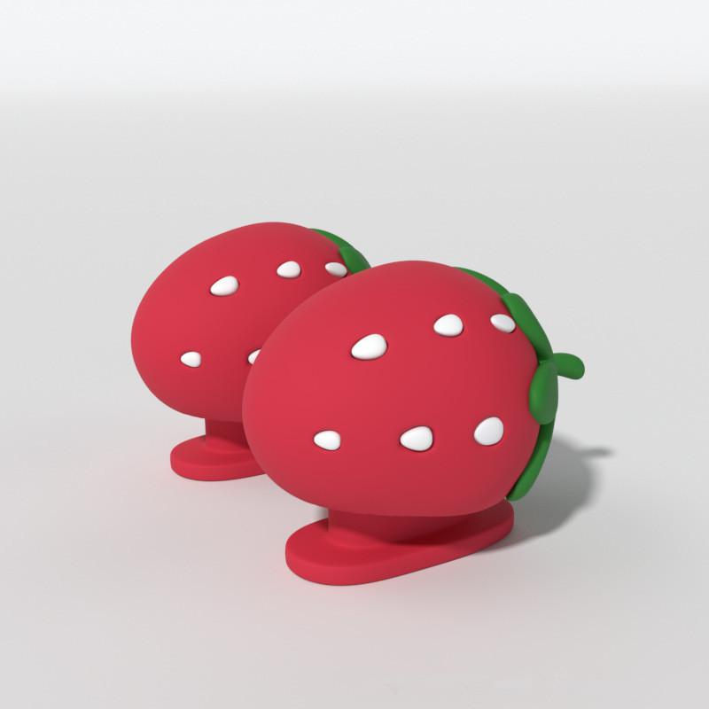 Fashion 1Pair DIY Shoes Charms Night Glowing Lantern Unicorn Cute Strawberry Fins Accessories For Shark Slippers