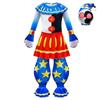 Sun Moon Clown Halloween Cosplay Jumpsuit Costume with Headpiece for Kids Stage Performance