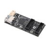 Карта расширения USB 3.2 GEN1 19-контактный на двойной 19-контактный 19-контактный на двойной 19-контактный адаптер-разветвитель для разъема передней панели